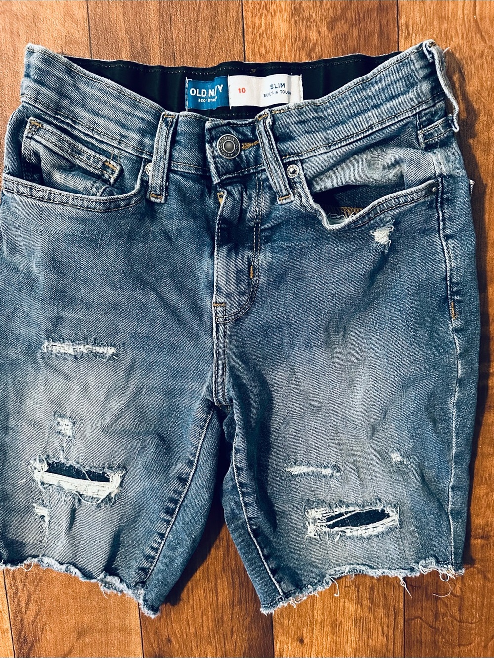 Old Navy Slim Boy’s Distressed Denim Shorts